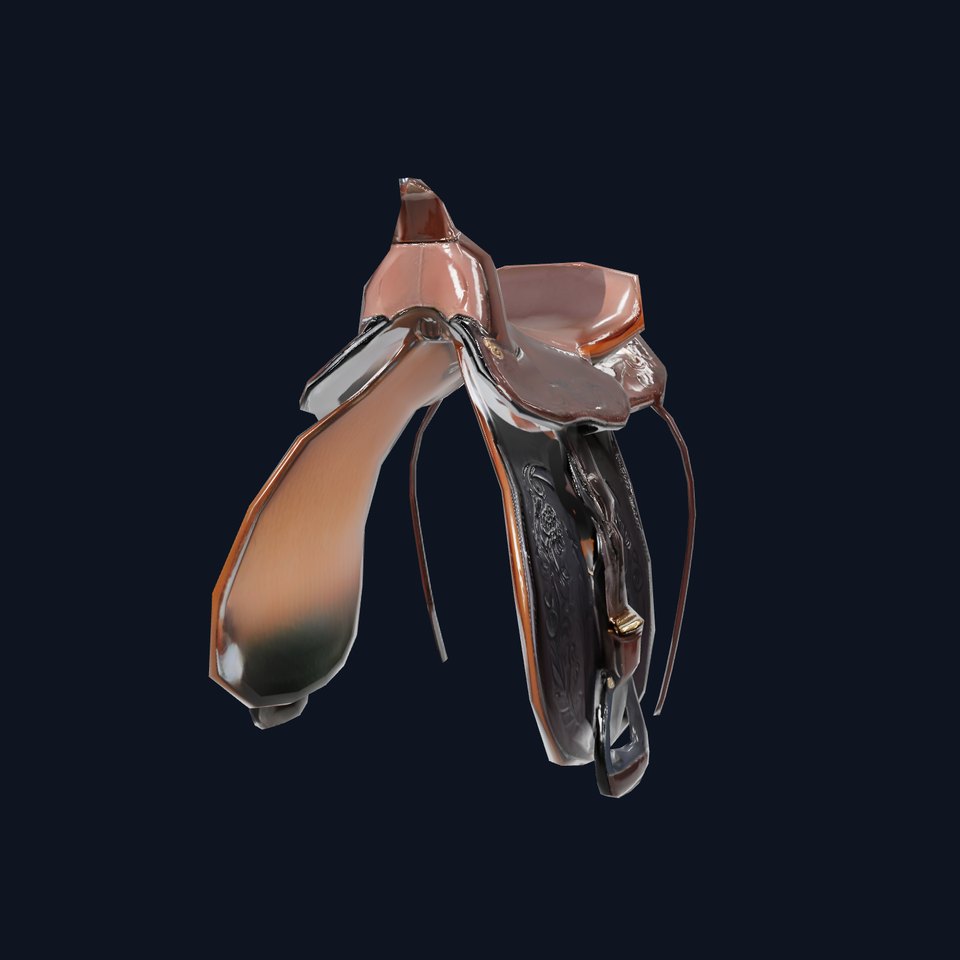 Classic Leather Saddle model pack